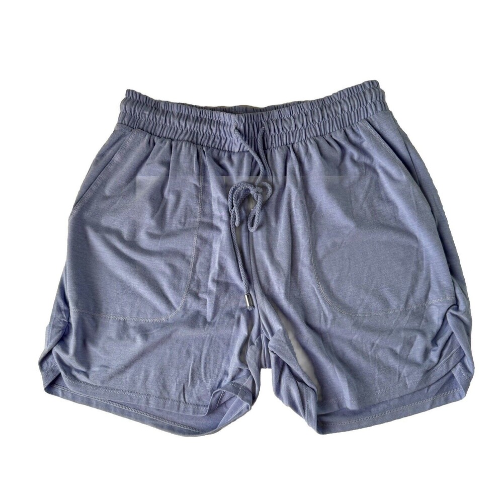 Free People Intimately Ruched Drawstring Lounge Shorts Periwinkle Size XS NWOT
